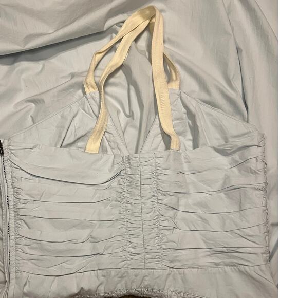 Ulla Johnson Laurelin Smocked Pale Light Blue Cotton Midi Sun-Dress Size 4 NWT - Picture 4 of 8